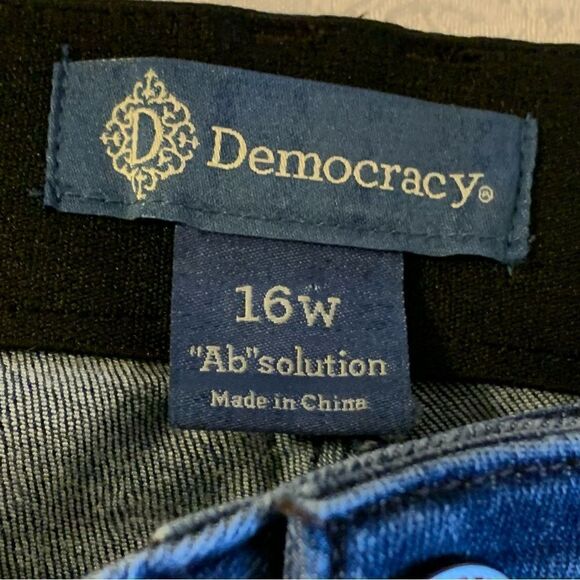 Democracy Ab Solution Denim Jeans Skinny Stretch Sz 16 Gorgeous - Picture 3 of 4